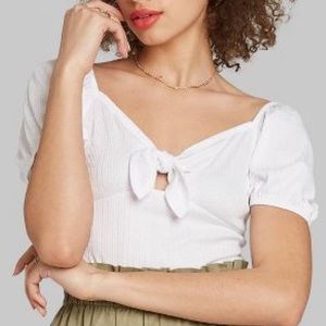 Wild Fable White Body Suit Snap Closure XXL